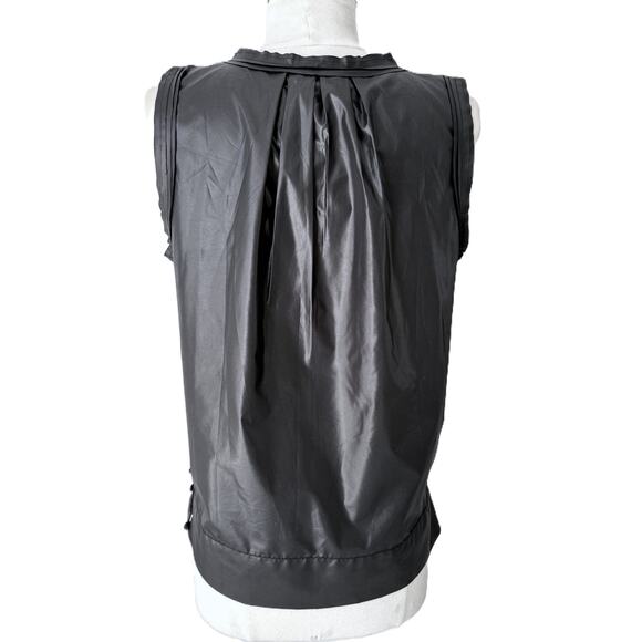 Kenar Women Black Festive "Floral" (circle fringe) Sleeveless Top Size M - Picture 3 of 10